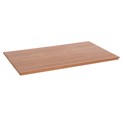 ΕΠΙΦΑΝΕΙΑ ΤΡΑΠΕΖΙΟΥ ΟΡΘΟΓΩΝΙΑ FB918138 ΞΥΛΟ TEAK--ΦΥΣΙΚΟ 120x80x4(πάχος)εκ.