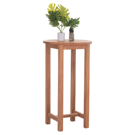 ΤΡΑΠΕΖΙ/ΣΤΑΝΤ ΜΠΑΡ ΣΤΡΟΓΓΥΛΟ FB918114 ΞΥΛΟ TEAK--ΦΥΣΙΚΟ Φ60x105Υεκ.
