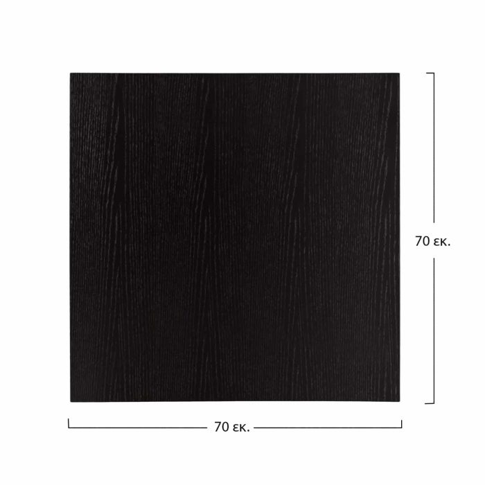 ΕΠΙΦΑΝΕΙΑ ΤΡΑΠΕΖΙΟΥ ΑΠΟ MDF 70Χ70 εκ. ΜΑΥΡΗ FB98438.02 - Image 2