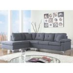 ΚΑΝΑΠΕΣ ΓΩΝΙΑ ΑΡΙΣΤΕΡΗ FB93087L ΥΦΑΣΜΑ ΓΚΡΙ 282x197x90 εκ. - Image 2