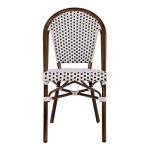 ΚΑΡΕΚΛΑ ΑΛΟΥΜΙΝΙΟΥ BAMBOO ΜΕ ΛΕΥΚΟ ΜΑΥΡΟ FB95566.01 45x54x90Υεκ. - Image 3