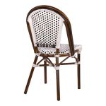ΚΑΡΕΚΛΑ ΑΛΟΥΜΙΝΙΟΥ BAMBOO ΜΕ ΛΕΥΚΟ ΜΑΥΡΟ FB95566.01 45x54x90Υεκ. - Image 5