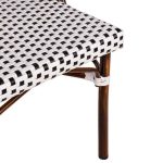 ΚΑΡΕΚΛΑ ΑΛΟΥΜΙΝΙΟΥ BAMBOO ΜΕ ΛΕΥΚΟ ΜΑΥΡΟ FB95566.01 45x54x90Υεκ. - Image 9