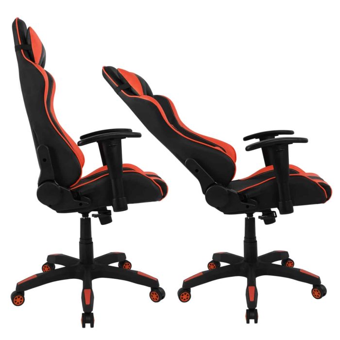 ΚΑΡΕΚΛΑ ΓΡΑΦΕΙΟΥ GAMING FB91062.01 ΜΑΥΡΟ ΚΟΚΚΙΝΟ PU 68,5 x 71,5 x 133,5 εκ. - Image 4
