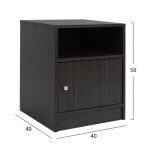 ΚΟΜΟΔΙΝΟ ΜΕΛΑΜΙΝΗΣ FB92205.01 ZEBRANO 40x40x50 - Image 2