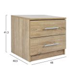 ΚΟΜΟΔΙΝΟ ΜΕΛΑΜΙΝΗΣ FB92220.02 SONAMA 48X40,5X41,5 εκ. - Image 2
