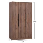 ΝΤΟΥΛΑΠΑ 3ΦΥΛΛΗ FB92324 ΣΕ ΦΥΣΙΚΗ ΑΠΟΧΡΩΣΗ 120X53X200Υ εκ. - Image 2