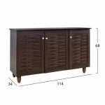 ΠΑΠΟΥΤΣΟΘΗΚΗ ΝΤΟΥΛΑΠΙ 3 ΠΟΡΤΕΣ FB92211.01 WENGE 114Χ34Χ68εκ. - Image 2