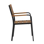ΠΟΛΥΘΡΟΝΑ ΑΛΟΥΜΙΝΙΟΥ ΑΝΘΡΑΚΙ ΜΕ POLYWOOD FB95127.02 55x56x85Υεκ. - Image 4