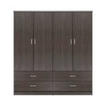 ΣΕΤ 2 ΤΜΧ ΝΤΟΥΛΑΠΑ 4ΦΥΛΛΗ ΜΕ 4 ΣΥΡΤΑΡΙΑ ZEBRANO 160X42X181 FB911349.01