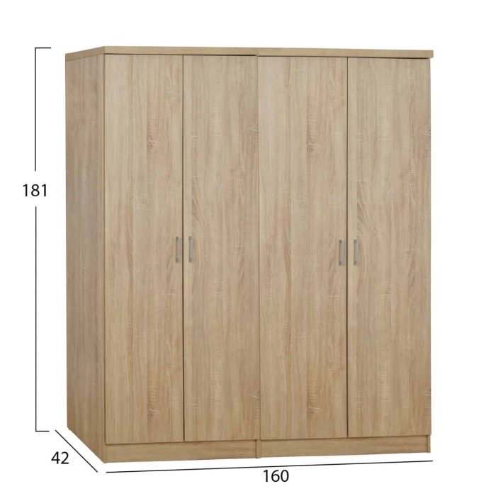 ΣΕΤ 2 ΤΜΧ ΝΤΟΥΛΑΠΑ 4ΦΥΛΛΗ SONAMA 160X42X181 FB911350.02 - Image 2