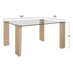 ΣΕΤ ΤΡΑΠΕΖΑΡΙΑ 5ΤΜΧ ΜΕ ΤΡΑΠΕΖΙ 140Χ80X75 & ΚΑΡΕΚΛΕΣ ΒΕΛΟΥΔΟ ΤΙΡΚΟΥΑΖ FB911410 - Image 2