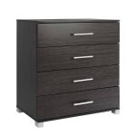 ΣΥΡΤΑΡΙΕΡΑ ΜΕΛΑΜΙΝΗΣ FB92204.01 ME 4 ΣΥΡΤΑΡΙΑ ZEBRANO 75x40x83Υ εκ.