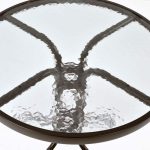 ΤΡΑΠΕΖΙ LIMA Φ60x70Υεκ. ΚΑΦΕ ΜΕΤΑΛΛΙΚΟ ΜΕ ΓΥΑΛΙΝΗ ΕΠΙΦΑΝΕΙΑ FB5079.02 - Image 4