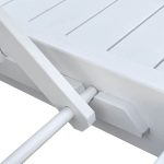 ΞΑΠΛΩΣΤΡΑ ΞΥΛΙΝΗ ΔΙΠΛΗ ΛΕΥΚΗ ΜΕ ΟΥΡΑΝΟ 205x167x212 cm FB95428 - Image 9