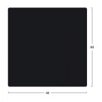ΕΠΙΦΑΝΕΙΑ ΤΡΑΠΕΖΙΟΥ COMPACT HPL 48X48 ΜΑΥΡΟ ΜΑΤ FB95160.63 - Image 2