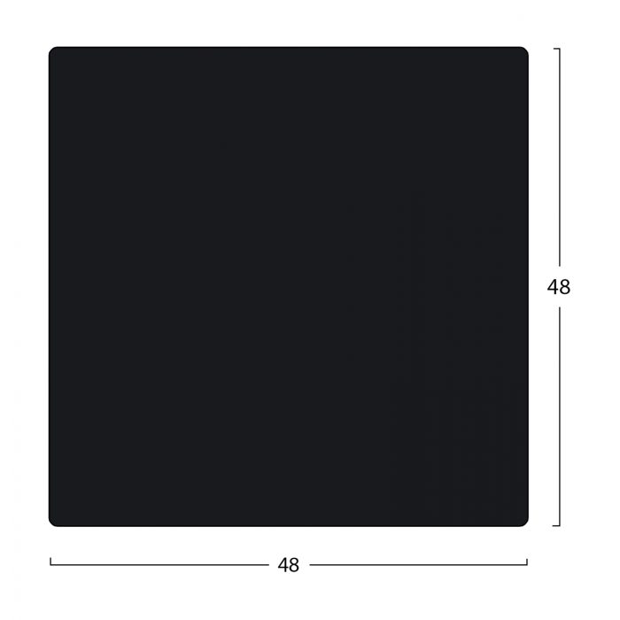 ΕΠΙΦΑΝΕΙΑ ΤΡΑΠΕΖΙΟΥ COMPACT HPL 48X48 ΜΑΥΡΟ ΜΑΤ FB95160.63 - Image 2