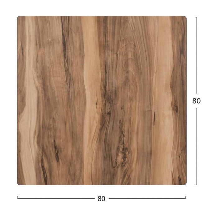 ΕΠΙΦΑΝΕΙΑ ΤΡΑΠΕΖΙΟΥ HPL FB95839.10 INDIAN SHESHAM 80x80 εκ. ΠΑΧΟΥΣ 12mm. - Image 2