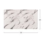 ΕΠΙΦΑΝΕΙΑ ΤΡΑΠΕΖΙΟΥ HPL FB95840.11 MARBLE WHITE-GREY 120x69 εκ. ΠΑΧΟΥΣ 12mm. - Image 2
