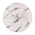 ΕΠΙΦΑΝΕΙΑ ΤΡΑΠΕΖΙΟΥ HPL FB95842.11 MARBLE WHITE-GREY Φ69 εκ. ΠΑΧΟΥΣ 12mm. - Image 2