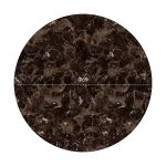 ΕΠΙΦΑΝΕΙΑ ΤΡΑΠΕΖΙΟΥ HPL FB95842.14 BROWN MARBLE Φ69 εκ. ΠΑΧΟΥΣ 12mm. - Image 2