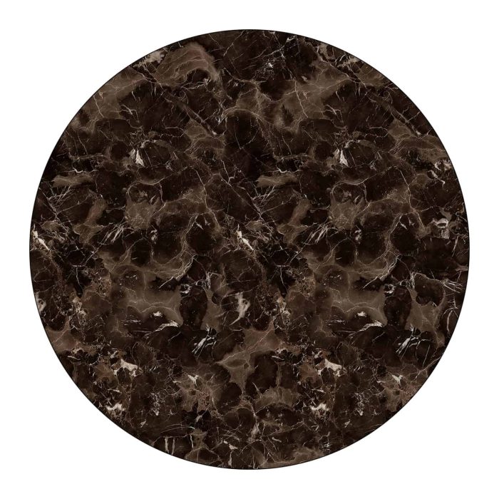 ΕΠΙΦΑΝΕΙΑ ΤΡΑΠΕΖΙΟΥ HPL FB95842.14 BROWN MARBLE Φ69 εκ. ΠΑΧΟΥΣ 12mm. - Image 1