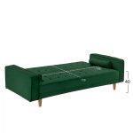 ΚΑΝΑΠΕΣ ΚΡΕΒΑΤΙ FB93150.13 ΒΕΛΟΥΔΟ ΚΥΠΑΡΙΣΣΙ 224X88X84Y εκ. - Image 3