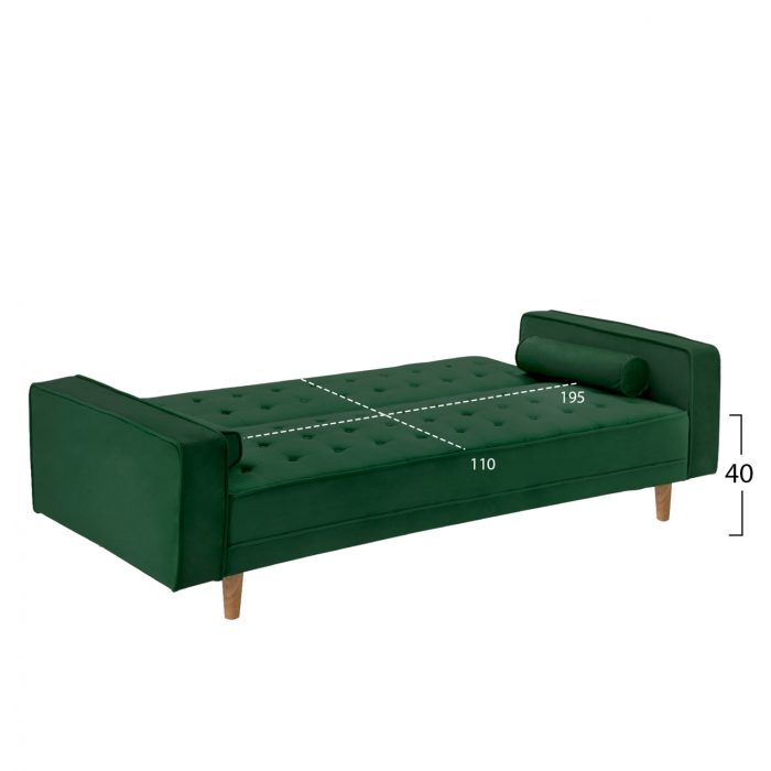ΚΑΝΑΠΕΣ ΚΡΕΒΑΤΙ FB93150.13 ΒΕΛΟΥΔΟ ΚΥΠΑΡΙΣΣΙ 224X88X84Y εκ. - Image 3