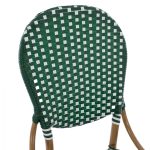 ΚΑΡΕΚΛΑ ΑΛΟΥΜΙΝΙΟΥ ΜΕ WICKER ΠΡΑΣΙΝΟ ΛΕΥΚΟ FB95792.01 47x55x98 εκ. - Image 8