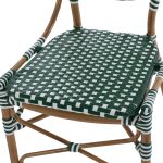 ΚΑΡΕΚΛΑ ΑΛΟΥΜΙΝΙΟΥ ΜΕ WICKER ΠΡΑΣΙΝΟ ΛΕΥΚΟ FB95792.01 47x55x98 εκ. - Image 9