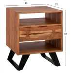 ΚΟΜΟΔΙΝΟ ΑΠΟ ΜΑΣΙΦ ΞΥΛΟ ΑΚΑΚΙΑΣ FB98473.11 45x35x57Y εκ. - Image 2