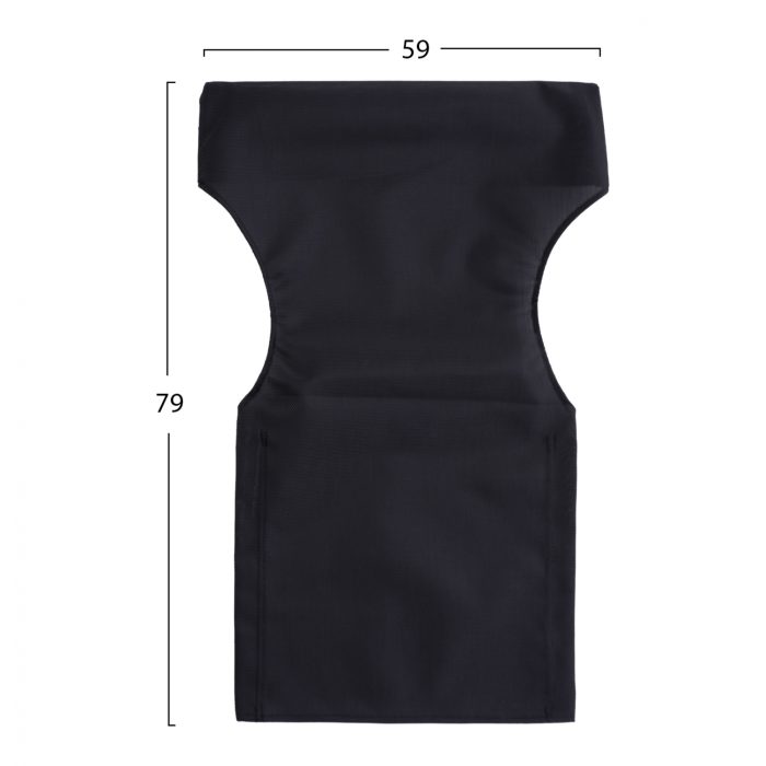 ΜΑΞΙΛΑΡΙ TEXTILENE 600gr/m2 2X1 ΜΑΥΡΟ ΕΙΔ.ΓΙΑ ΚΑΡΕΚΛΑ ΣΚΗΝΟΘΕΤΟΥ FB95272.35 59x45x79Y - Image 2