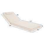 ΜΑΞΙΛΑΡΙ ΞΑΠΛΩΣΤΡΑΣ TEXTILENE ΜΠΕΖ FB911236.60T 196(117+1+78)x58x8 εκ. - Image 2