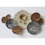 ΜΕΤΑΛΛΙΚΟ ΔΙΑΚΟΣΜΗΤΙΚΟ ΤΟΙΧΟΥ FB97162 ΑΝΘΡΑΚΙ ΚΕΡΑΜΙΔΙ 65x5x38Υ εκ.