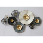 ΜΕΤΑΛΛΙΚΟ ΔΙΑΚΟΣΜΗΤΙΚΟ ΤΟΙΧΟΥ FB97170 ΓΚΡΙ ΕΚΡΟΥ ΧΡΥΣΟ 88x7x51Y εκ.