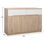 ΜΠΟΥΦΕΣ FB92234.02 2 ΣΥΡΤΑΡΙΑ & 4 ΠΟΡΤΕΣ SONAMA 120X40X80εκ. - Image 2