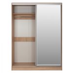 ΝΤΟΥΛΑΠΑ 2ΦΥΛΛΗ 180X60X210Υεκ. ΣΥΡΟΜΕΝΗ ΜΕ ΚΑΘΡΕΠΤΗ SONAMA OAK FB92437 - Image 3