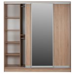 ΝΤΟΥΛΑΠΑ 3ΦΥΛΛΗ ΣΥΡΟΜΕΝΗ ΜΕ ΚΑΘΡΕΠΤΗ SONAMA OAK FB92435 200X60X210Υεκ - Image 4