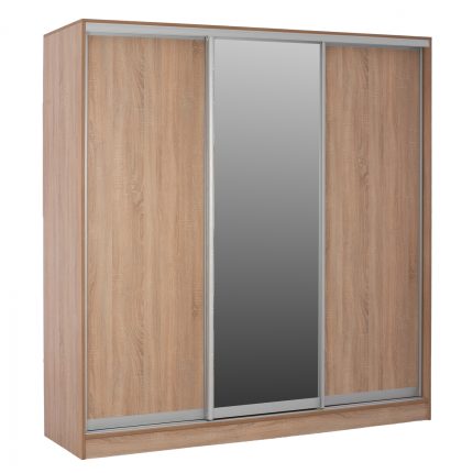 ΝΤΟΥΛΑΠΑ 3ΦΥΛΛΗ ΣΥΡΟΜΕΝΗ ΜΕ ΚΑΘΡΕΠΤΗ SONAMA OAK FB92435 200X60X210Υεκ