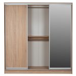 ΝΤΟΥΛΑΠΑ 3ΦΥΛΛΗ ΣΥΡΟΜΕΝΗ ΜΕ ΚΑΘΡΕΠΤΗ SONAMA OAK FB92435 200X60X210Υεκ - Image 5