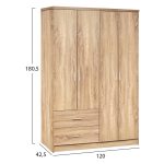 ΝΤΟΥΛΑΠΑ 4ΦΥΛΛΗ ME 2 ΣΥΡΤΑΡΙΑ FB9339.02 SONAMA 120Χ42,5Χ180,5εκ. - Image 2