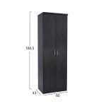 ΠΑΠΟΥΤΣΟΘΗΚΗ ΞΥΛΙΝΗ ΜΕ 6 ΡΑΦΙΑ 60X43X180.5εκ. ZEBRANO FB2379.01 - Image 2