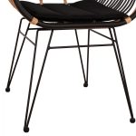 ΠΟΛΥΘΡΟΝΑ ΜΕ ΜΑΞΙΛΑΡΙ ΜΕΤΑΛΛΙΚΗ FB95663 ΜΕ WICKER ΜΠΕΖ & ΜΑΥΡΟ ΧΡΩΜΑ 58x60x82Υ εκ. - Image 10