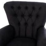 ΠΟΛΥΘΡΟΝΑ ΜΠΕΡΖΕΡΑ Τ. CHESTERFIELD ΣΕ ΧΡΩΜΑ ΜΑΥΡΟ FB99217.01 87x88x100 εκ. - Image 7