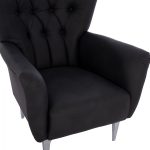 ΠΟΛΥΘΡΟΝΑ ΜΠΕΡΖΕΡΑ Τ. CHESTERFIELD ΣΕ ΧΡΩΜΑ ΜΑΥΡΟ FB99217.01 87x88x100 εκ. - Image 8