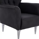 ΠΟΛΥΘΡΟΝΑ ΜΠΕΡΖΕΡΑ Τ. CHESTERFIELD ΣΕ ΧΡΩΜΑ ΜΑΥΡΟ FB99217.01 87x88x100 εκ. - Image 9