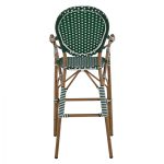ΣΚΑΜΠΟ ΑΛΟΥΜΙΝΙΟΥ ΜΕ WICKER ΠΡΑΣΙΝΟ ΛΕΥΚΟ FB95794.01 56x60x126 εκ. - Image 6