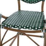 ΣΚΑΜΠΟ ΑΛΟΥΜΙΝΙΟΥ ΜΕ WICKER ΠΡΑΣΙΝΟ ΛΕΥΚΟ FB95794.01 56x60x126 εκ. - Image 9