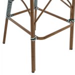 ΣΚΑΜΠΟ ΑΛΟΥΜΙΝΙΟΥ ΜΕ WICKER ΠΡΑΣΙΝΟ ΛΕΥΚΟ FB95794.01 56x60x126 εκ. - Image 10