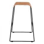 ΣΚΑΜΠΟ ΜΕΤΑΛΛΙΚΟ FB95641 ΜΕ WICKER ΣΕ ΜΠΕΖ ΑΠΟΧΡΩΣΗ 49x50x76 εκ. - Image 4